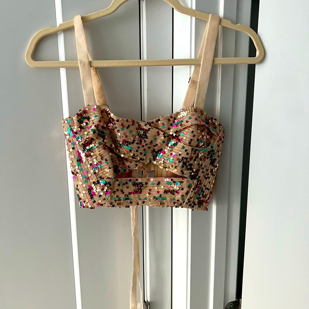 Sabina Musayev Meghan top - cream